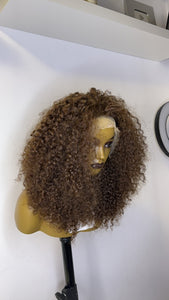 Human Hair Wig ( Brown Frontal Wig )