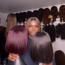 Load image into Gallery viewer, 2x6 bob Wig - human Hair Available in different colours
