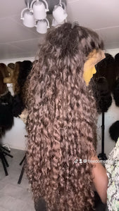 Lace Frontal Human Hair wig with highlights