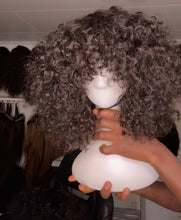 Load image into Gallery viewer, Bang wig - human hair wig brown color
