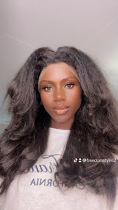 Pre-order Very Natural Raw Human Hair Kinky with 4c Baby Hairs HD Lace Frontal layers