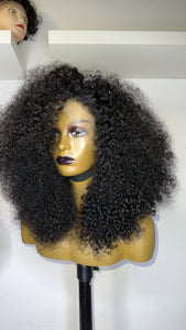 Lace Frontal Human Hair Color Curly Wig