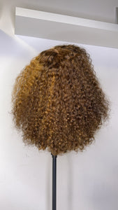 Closure Wig Human Hair Wig color wig ( glueless wig)
