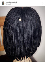 Load image into Gallery viewer, Simple Bob Braids Wig (Handmade Wig)
