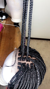 Everyday Simple Bob Braided Wig (Handmade Wig)