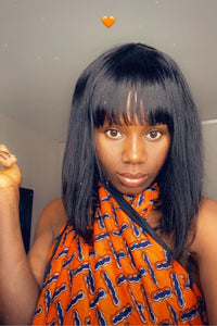 Easy To Style Human Hair Wig / Ready To Ship Wig