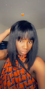 Easy To Style Human Hair Wig / Ready To Ship Wig