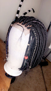 Everyday Simple Bob Braided Wig (Handmade Wig)