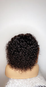 Short human hair wig