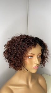 Color Closure Human Hair Wig / Ready To Ship Wig