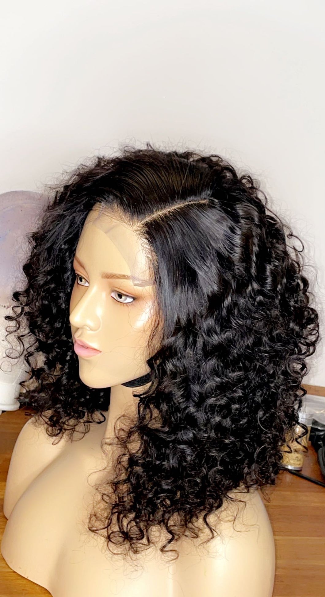 Lace Closure Human Hair Wig ( handmade)