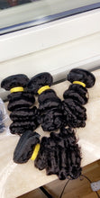 Load image into Gallery viewer, Deep Curls hair bundles 3 - With a closure or frontal
