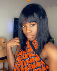 Easy To Style Human Hair Wig / Ready To Ship Wig