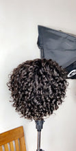 Load image into Gallery viewer, Handmade Lace Closure Curly Human Hair Handmade Wig
