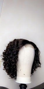 Handmade Lace Closure Curly Human Hair Handmade Wig