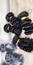 Load image into Gallery viewer, Deep Curls hair bundles 3 - With a closure or frontal
