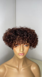 Color Human Hair Wig (Ready To Ship Wig)