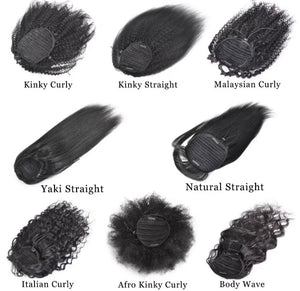 Drawstring Blowout Natural Looking Human Hair