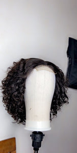Handmade Lace Closure Curly Human Hair Handmade Wig