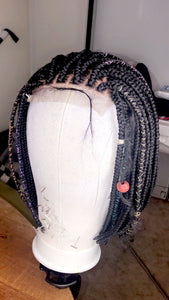 Everyday Simple Bob Braided Wig (Handmade Wig)