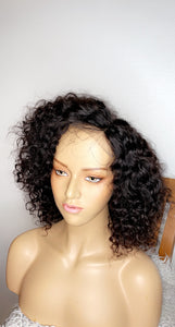 Short human hair wig