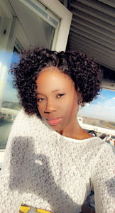 Lace Closure Human hair Wig //PEXIE Cut Ready To Ship