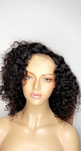 Short human hair wig