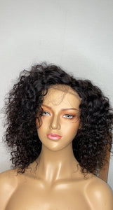 Short human hair wig