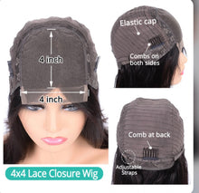 Load image into Gallery viewer, Lace Closure Human hair Wig //PEXIE Cut Ready To Ship
