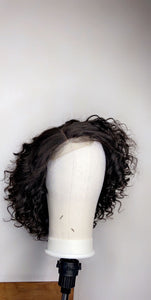 Handmade Lace Closure Curly Human Hair Handmade Wig