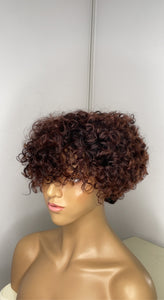 Color Human Hair Wig (Ready To Ship Wig)